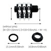 SQXBK 10PCS Mono Jack Panel Mount Connector Female Socket Stereo