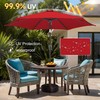 FLAME&SHADE 9ft Patio Umbrella Outdoor - Table Umbrella with Push