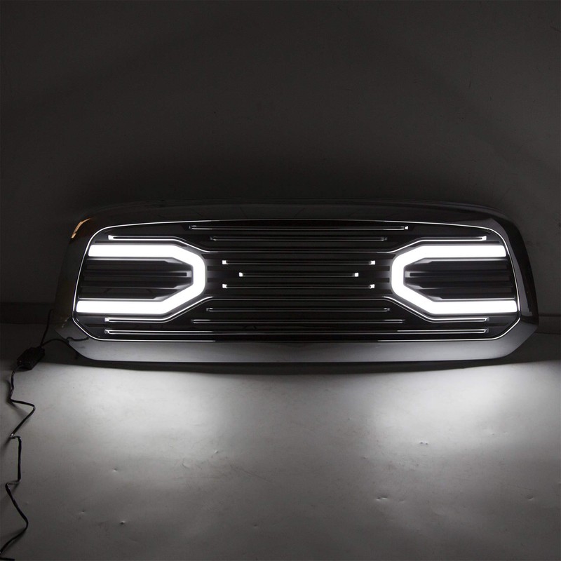 HECASA Grille w/Replacement Shell Packaged Compatible with 2009-2012 Dodge Ram