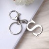 ORUZA Letter Keyring Alphabet Initial Keychain, Metal Letter Key Ring