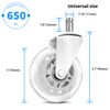 Office Chair Wheels Replacement 3 Inch Rubber Desk Chair Casters