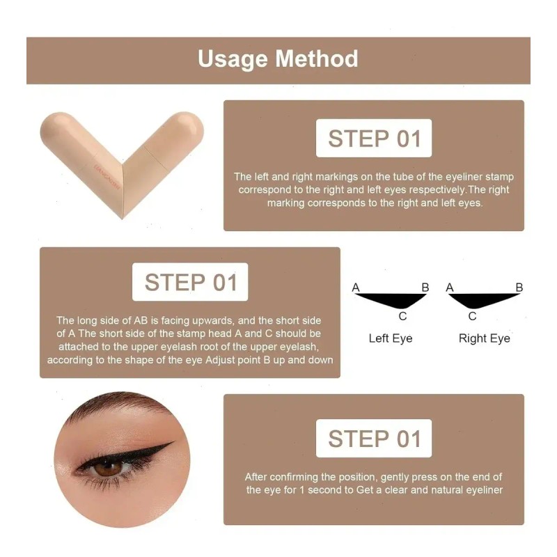 Liner Delineador De Ojos Con Sello Tattoo Impermeable Sello