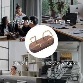 Muso Wood Business Card Stand, Wooden Business Card Stand, Large Capacity, Business Card Case, Tabletop, Business Card Holder, Display, Card Stand, Office, Business Card Holder, Desktop Card Holder