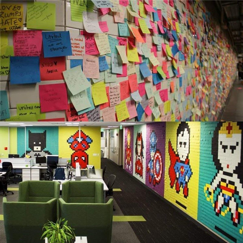 ZCZN 8 Assorted Colour Sticky Notes, 76 x 76 mm,100