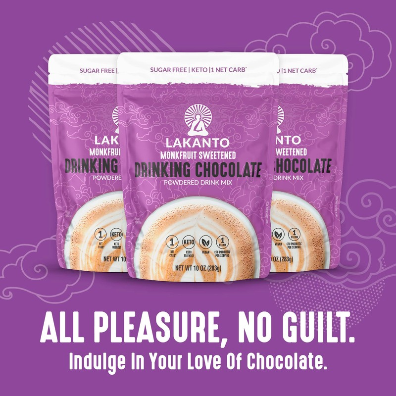 Lakanto Sugar Free Drinking Chocolate - Cold or Hot Cocoa