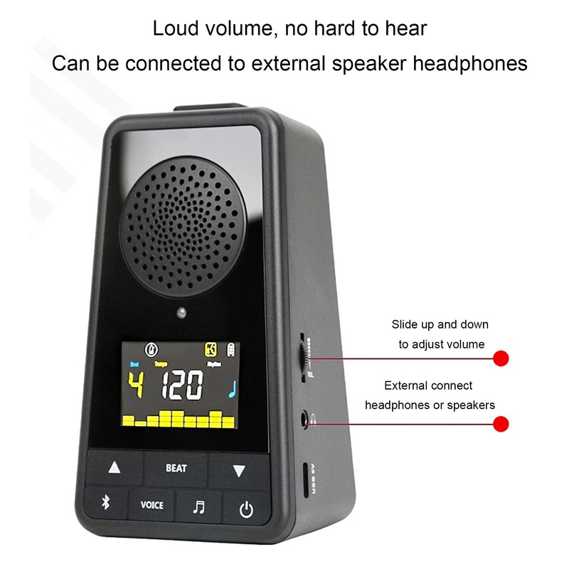 Bluetooth Speaker Metronome Digital Rechargeable Electronic Universal Portable Wireless Beat