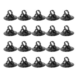 DFsucces Strong Suction Cup Vacuum Hook, PVC Material, Long-Lasting Strong Adhesion, Suction Cup, Replacement, Accessory for Car Sunshade (Black*20 pieces)