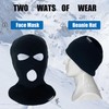 Fullsheild 3 Hole Merino Wool Balaclava Face Ski Mask Winter
