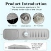 Extra Long 24' Silicone Sink Splash Guard - 5 Slope