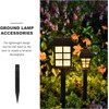 Wensmy 10PCS Solar Torch Lights Stakes Plastic Ground Spikes Solar