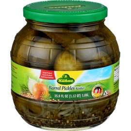 Kühne, Barrel Gherkins, 35.9 Ounce (Pack of 6)