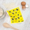 Retro Kitchen Compostable Sponge Cloth - Bees, 1 Cloth