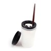 HONMEET 2pcs Manicure Men Nail Pen Cup Reusable Plastic Wash