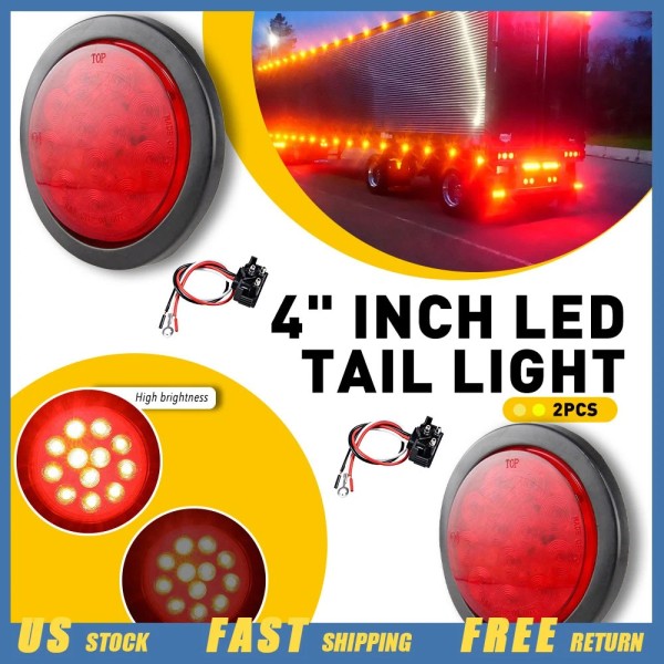 Unbranded 2pcs LED 10 Trailer Truck Bus Reverse Back Up
