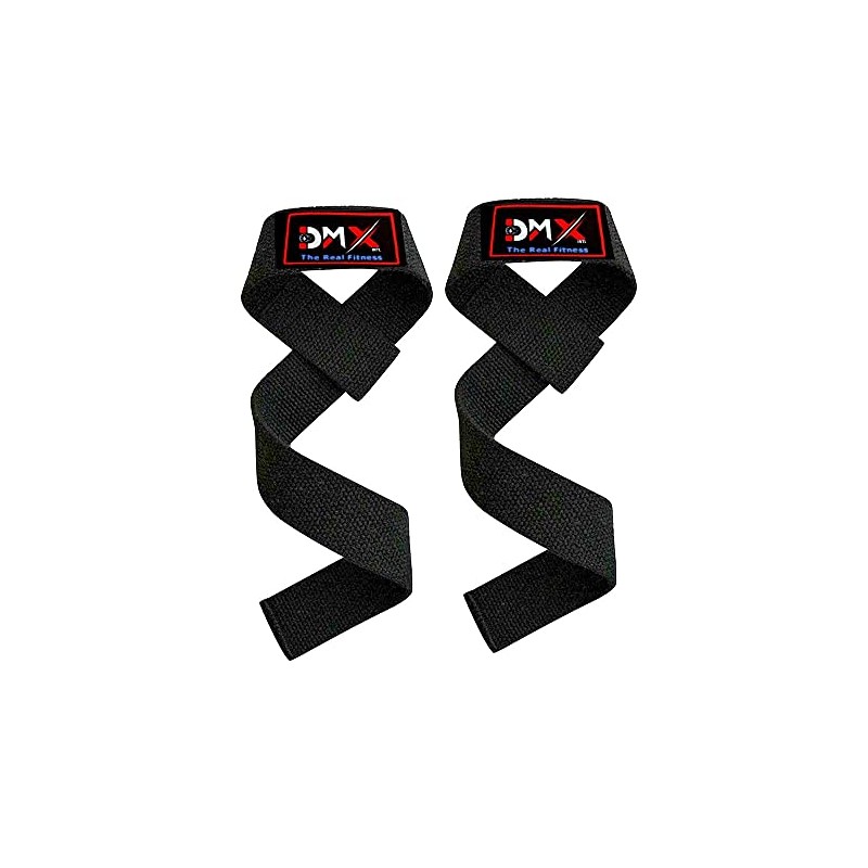 DMX INTL Weight Lifting Straps Single Loop Neoprene Padded Cotton