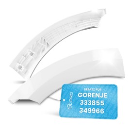 DL-pro Door Handle for Gorenje 333855 349966 Replacement Handle 105 x 84 mm Plastic White Handle for Washing Machine Front Loader