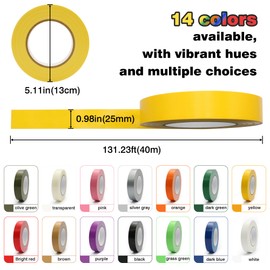 Maartla Duct Tape 1 Inch X 44 Yards, 8.5 mil Thickness, Heavy Duty Black Duct Tape, No Residue, Waterproof, Tear by Hand for Repairs, Industrial, Professional Use