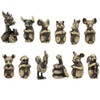 12Pcs Incense Holder Retro Zodiac Household Alloy Home Decoration for