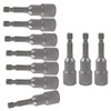 10 Pcs 1/2 Inch/ 12.5mm Hex Nut Driver Magnetic Extension