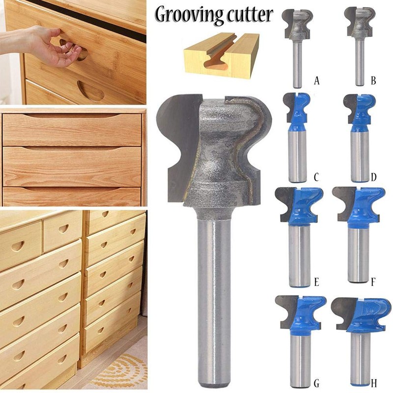 1/2 Inch 1/4 Inch Shank Router Bit 8 Sizes Finger