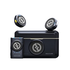 Hollyland Lark M2 Cámara Micrófono De Solapa Inalámbrico para Cámara, Pc, 48 Khz 24 bits, Alcance De 1000 Pies, Cancelación De Ruido, Batería De 30 Horas para Grabación De Video