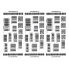 THE FANTASY ymk001 Tattoo Sticker Barcode Symbol [Regular Size, Pack