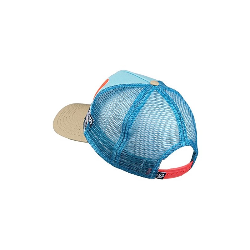 COASTAL - Unreal (khaki/teal) - High Fitted Trucker Cap, Khaki/Teal