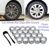 Riloer 19mm Lug Nut Covers 20PCS, ABS Chrome Plastic Nut