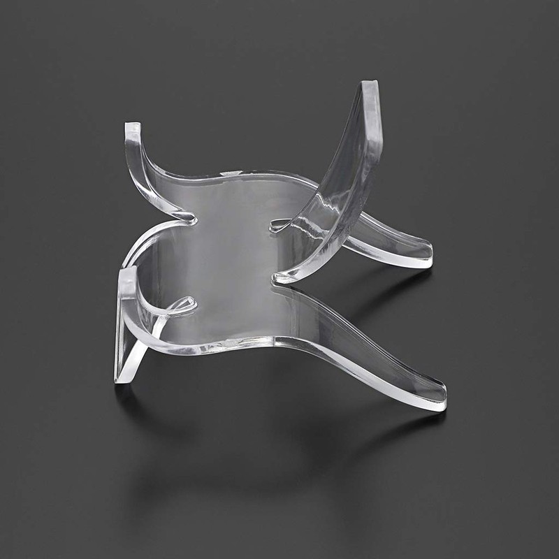 Hipiwe 10 Packs Acrylic Triangle Display Holder - Clear Plastic