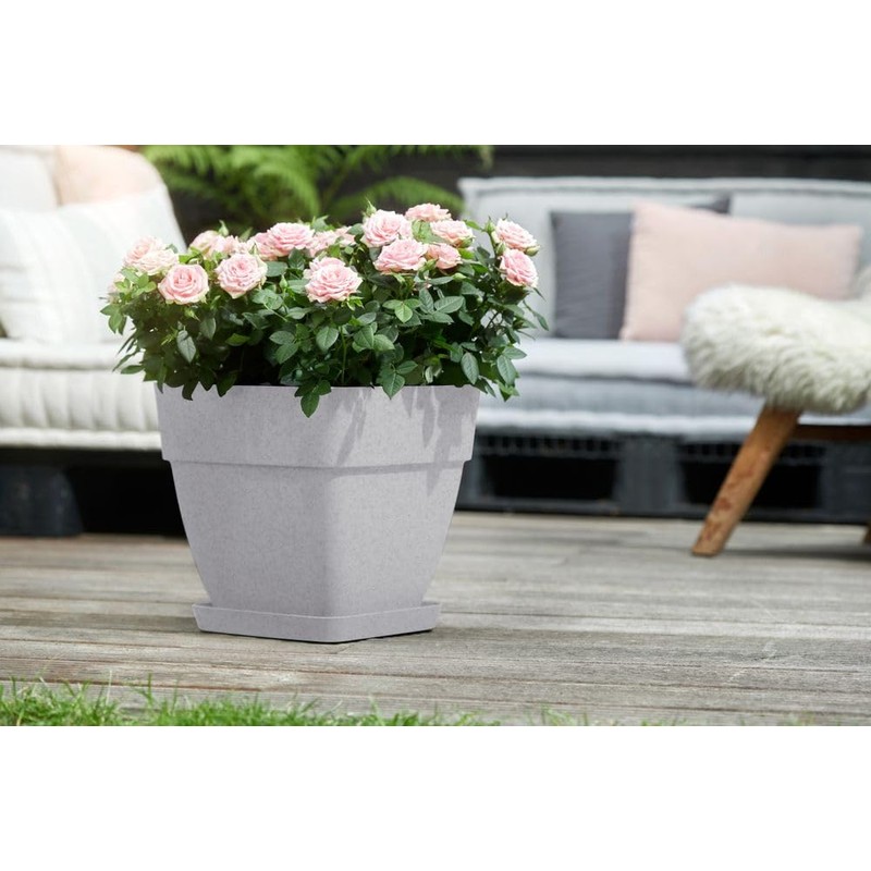 elho Vibia Campana Square 30 - Flower Pot for Outdoor