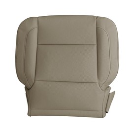 Mievlyo Driver or Passenger Side Bottom Replacement Leather Seat Cover Tan Compatible with Chevy Silverado Tahoe GMC Sierra Yukon 1500 2500 3500 2015-2019