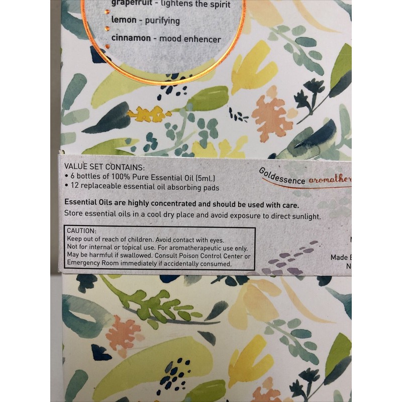 Goldessence Aromatherapy Renewing Healing Essential Oils Set Of 6 Oils