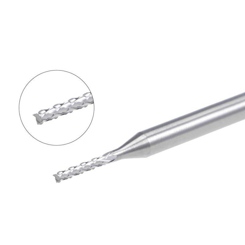 sourcing map 10Pcs 1.2mm Carbide End Mill Engraving Milling Cutter