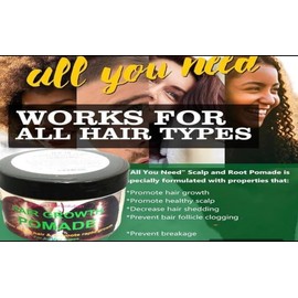 Generic Organic Hair Growth Pomade., 10 Ounce (Pack of 1), Yellow