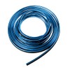 X AUTOHAUX 5m Blue Chrome Decorative Line Car Interior Gap Door Edge Trim Strip