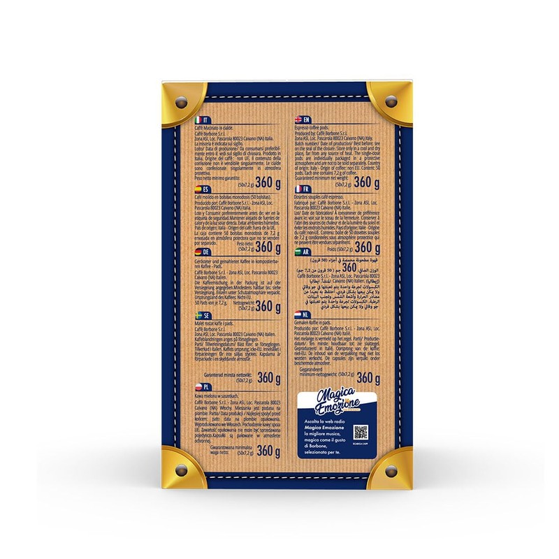 Caffè Borbone Compostable Pads, Gold Coffee Blend - 50 Pods