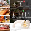 PUOPOSTY 6-in-1 Knife Sharpener with Rotary Knob, Multi-Use Sharpener for