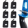 WeddHuis Set of 6 Arrow Rests Black Plastic Right Handed