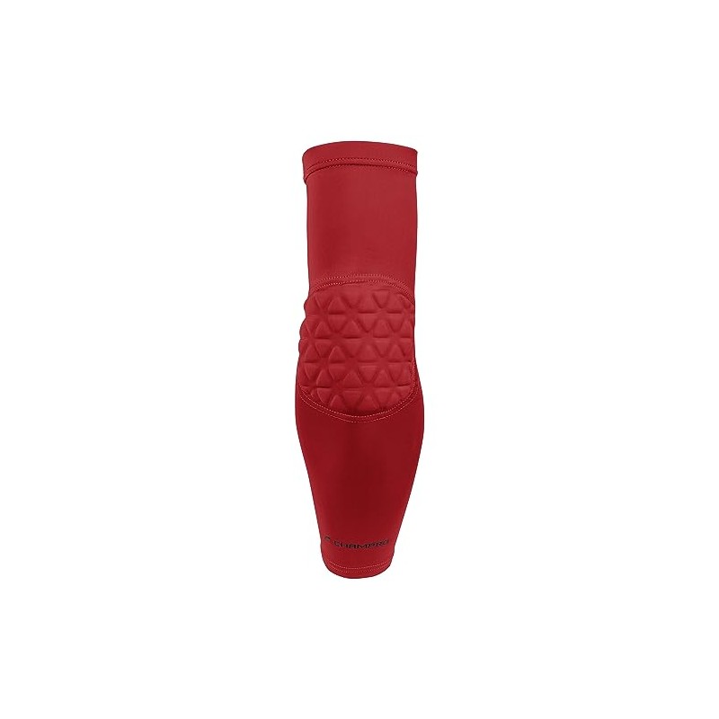 Tri-Flex Compression Arm Sleeve with Elbow Padding, Medium, Scarlet