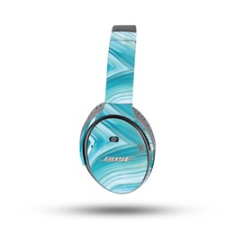 MightySkins Skin Compatible with Bose QuietComfort 35 II Headphones - Aquamarine Quartz | Protective, Durable, and Unique Vinyl Decal wrap Cover | Easy to Apply