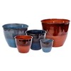 Headwind Robert Allen Ironstone Chelsea Glazed Metal Planter Lightweight, Durable,