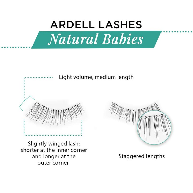Ardell False Eyelashes Natural Lashes Babies Black - Lightweight, Short