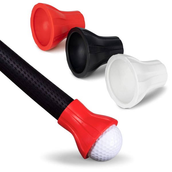 GoSports Golf Ball Pickup Tool - 3 Pack Putter Attachment Ball Retriever