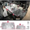 SPARKWHIZ Heat Seat Shield Kit Fits For Honda Pioneer 1000-5