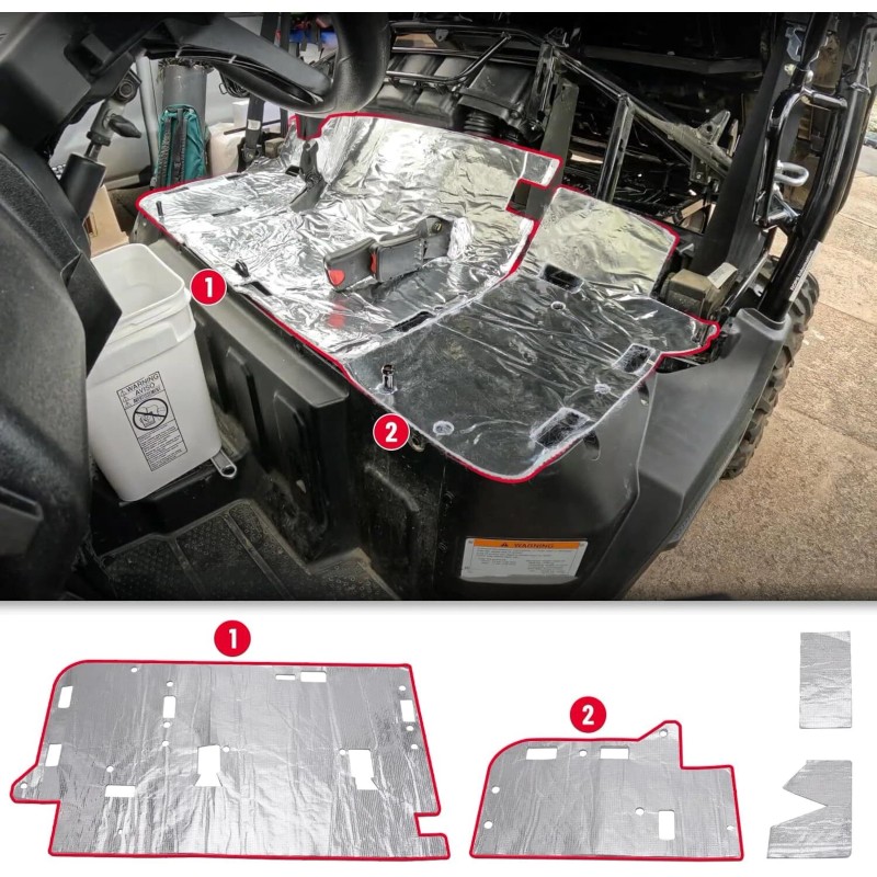 SPARKWHIZ Heat Seat Shield Kit Fits For Honda Pioneer 1000-5