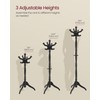VASAGLE Coat Stand, Solid Wood Freestanding Coat Rack with 11