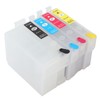 4 Colors Ink Cartridge with Permanent Chip Printer Refill Ink
