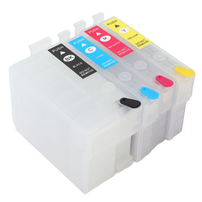 4 Colors Ink Cartridge with Permanent Chip Printer Refill Ink