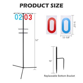 SCOTTCHEN Cornhole Score Keeper with Drink Holder, Cornhole Scoreboard, Outdoor Score Keeper for Yard Games,with Replaceable Bottom Bracket-2 Pack