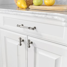 Asidrama 10 Pack 3.75 Inch(96mm) Brushed Satin Nickel Kitchen Cabinet Handles, Cabinet Pulls Kitchen Cabinet Hardware for Cupboard Drawer Pulls